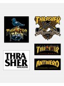 Sticker 5 pack Thrasher x Antihero